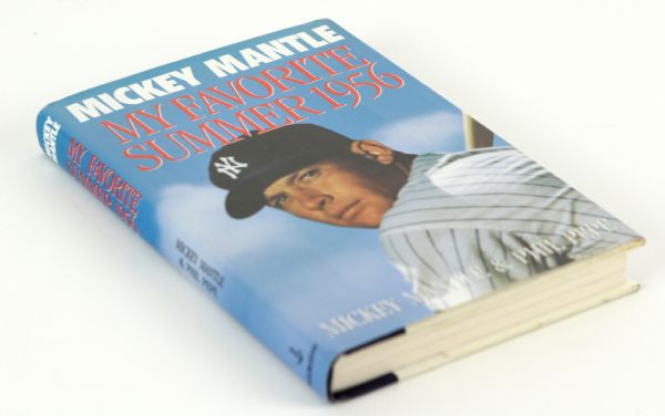 1991 Mickey Mantle New York Yankees Signed "My Favorite Summer: 1956" Hardcover Book (JSA)