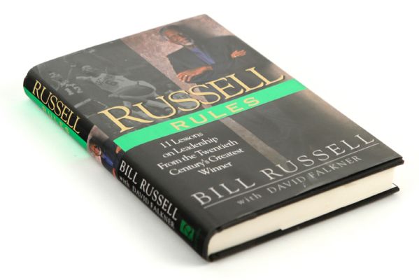 2001 Bill Russell Boston Celtics Signed "Russell Rules" Hardcover Book (JSA)