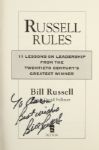2001 Bill Russell Boston Celtics Signed Russell Rules Hardcover Book (JSA)
