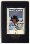 1991 Mickey Mantle New York Yankees Signed My Favorite Summer: 1956 Collector Edition Hardcover Book (JSA) 961/1956