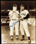 1950s circa signed Mickey Mantle Willie Mays 8" x 10" B/W Photo PSA/DNA