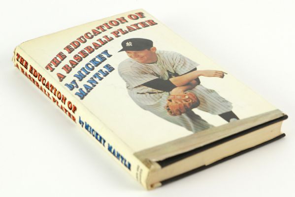 1967 Mickey Mantle New York Yankees Signed "The Education of a Baseball Player" Hardcover Book (PSA/DNA)