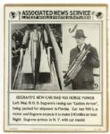 1928-29 Associated News Service Latest World Events In Pictures 14 x 17 Broadside Collection - Lot of 10