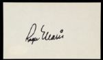 1960s Roger Maris New York Yankees Signed 3" x 5" Index Card (Full JSA Letter)