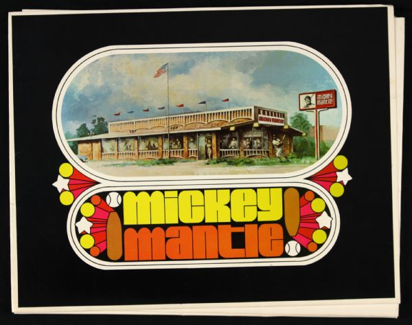 1970s Mickey Mantles Restaurant Franchise Informational Packet New York Yankees