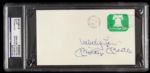 1974 Signed Whitey Ford Mickey Mantle Envelope New York Yankees PSA/DNA 