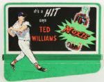 1950s circa Ted Williams Moxie Advertisement Boston Red Sox Easel Back Card Board Store Display