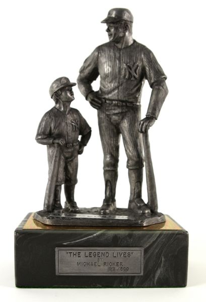 1990s Mickey Mantle New York Yankees Signed "The Legend Lives" 10" Statue (JSA) 327/500
