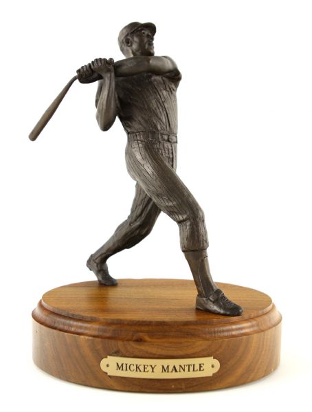 2000s Mickey Mantle New York Yankees 10" Bronze Statue