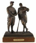 2000s Lou Gehrig Babe Ruth New York Yankees 11.5" Bronze Statue