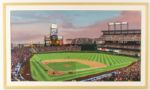2000s Colorado Rockies Coors Field & Cleveland Indians Jacobs Field Framed Original Art Collection - Lot of 2 