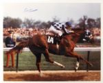 1980s Secretariat Jockey Ron Turcotte & Breeder Penny Chenery Signed 16" x 20" Photo (PSA/DNA) & Print - Lot of 2 