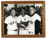 1964 Mickey Mantle Roger Maris Stan Musial 18" x 22" Framed Photo