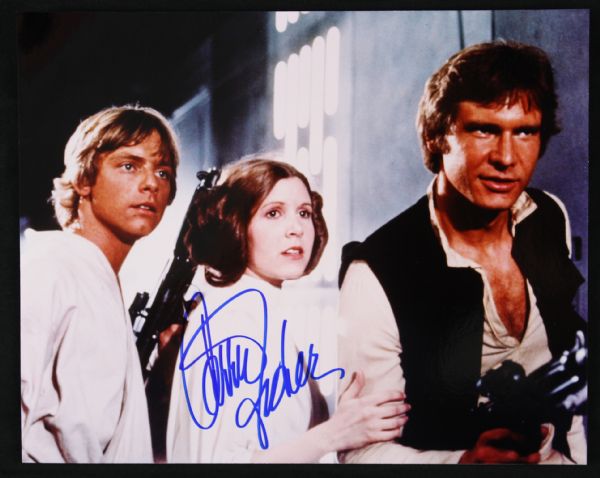 1980s Carrie Fisher Princess Leia Star Wars Signed 8" x 10" Photo (JSA)