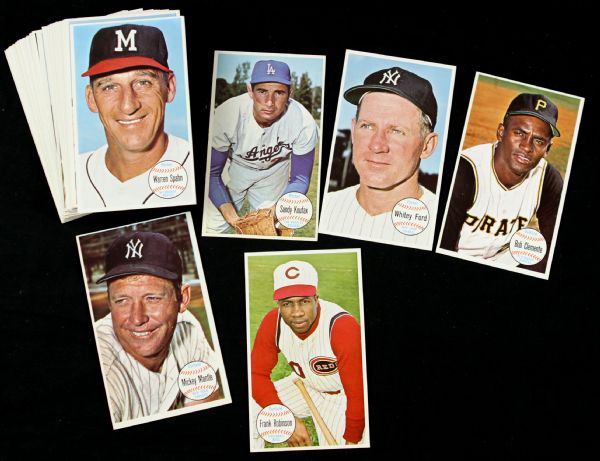 1964 Topps Large Baseball Card Collection - Lot of 60 w/ Mickey Mantle, Hank Aaron, Willie Mays & More