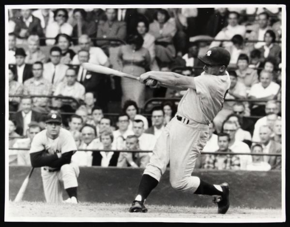 1960-66 Roger Maris Rickerby Mickey Mantle New York Yankees Original 11" x 14" Photo