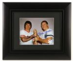 1980s Signed Mickey Mantle Pete Rose 16" x 19" Photo JSA Full Letter PSA/DNA Full Letter