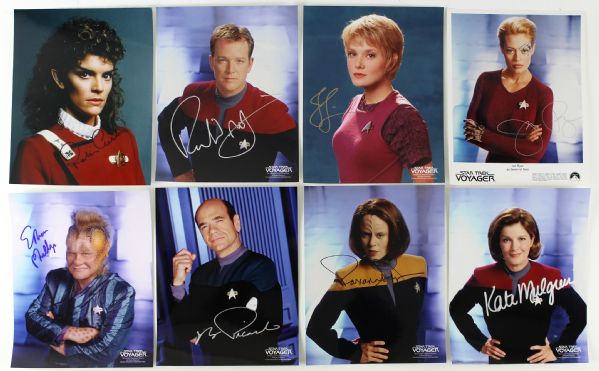 1990s-2000s Star Trek The Next Generation Deep Space Nine Insurrection Voyager Signed 8" x 10" Photo Collection - Lot of 18 (JSA)