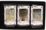 1990s Mickey Mantle New York Yankees Authentic Images 24 Karat Gold Cards - Set of 6 254/278