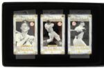 1990's Mickey Mantle New York Yankees Authentic Images 24 Karat Gold Cards - Set of 6 254/278