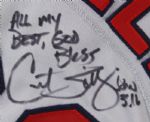 2004 Curt Schilling Boston Red Sox Game Worn Road Jersey (MEARS LOA/JSA) World Series Season