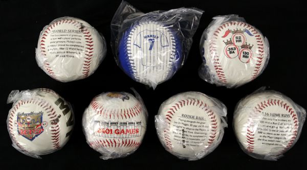 1990s circa Mickey Mantle Commemorative Baseballs (Lot of 7)