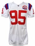 2009 (October 11th) Tully Banta Cain New England Patriots Game Worn Throwback Road Jersey (NFL Auction COA)