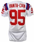2009 (October 11th) Tully Banta Cain New England Patriots Game Worn Throwback Road Jersey (NFL Auction COA)