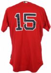 2009 Dustin Pedroia Boston Red Sox Alternate Game Worn Jersey (MEARS LOA)