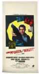 1968 Steve McQueen Bulitt Original Movie Poster Linenbacked French Edition 