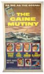 1954 The Caine Mutiny Original Movie Poster Linenbacked Humprey Bogart 44" x 81"