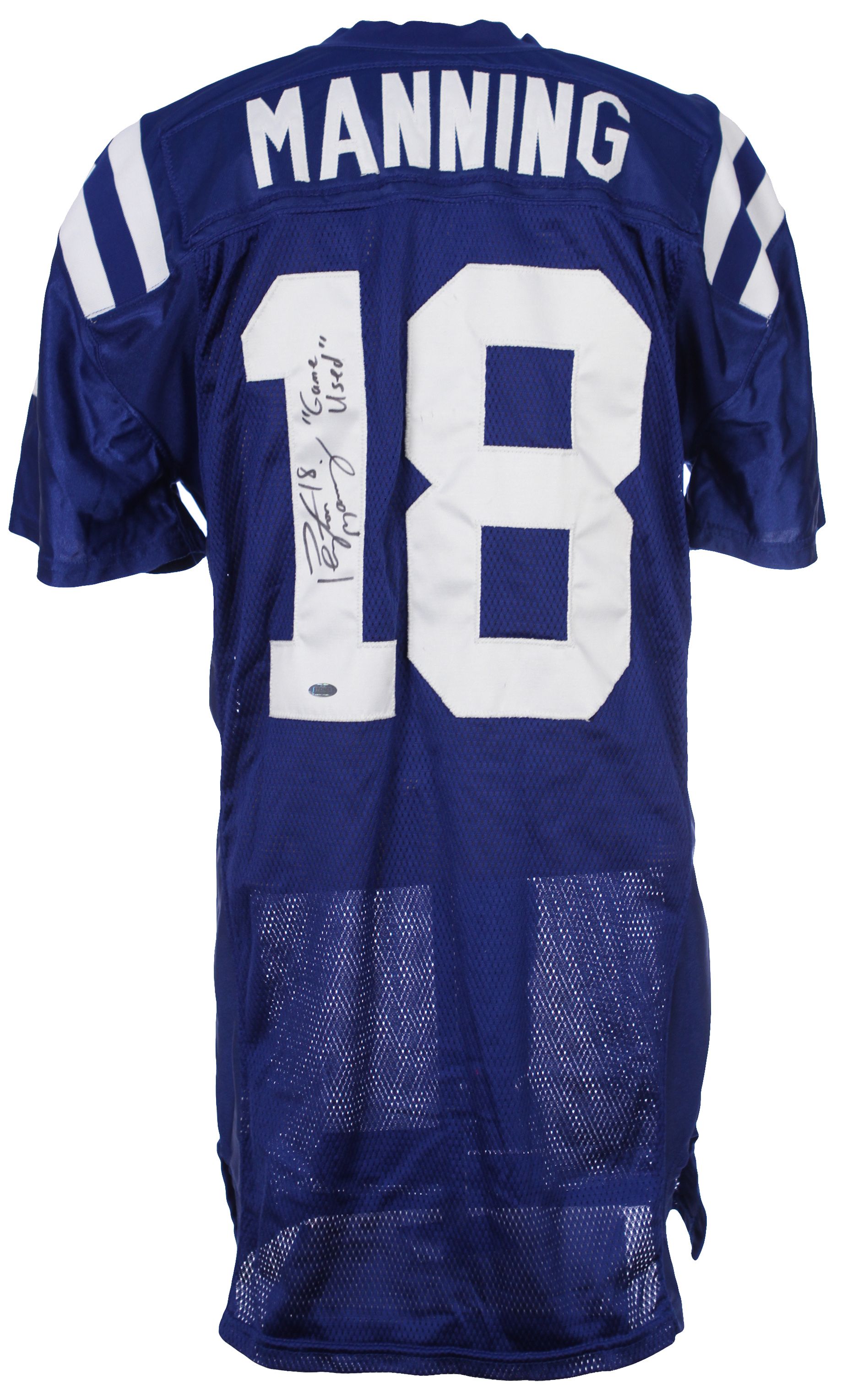 peyton manning game worn jersey