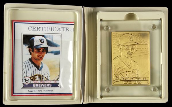 1994 Paul Molitor Topps Highland Mint Bronze Baseball Card Limited Edition 
