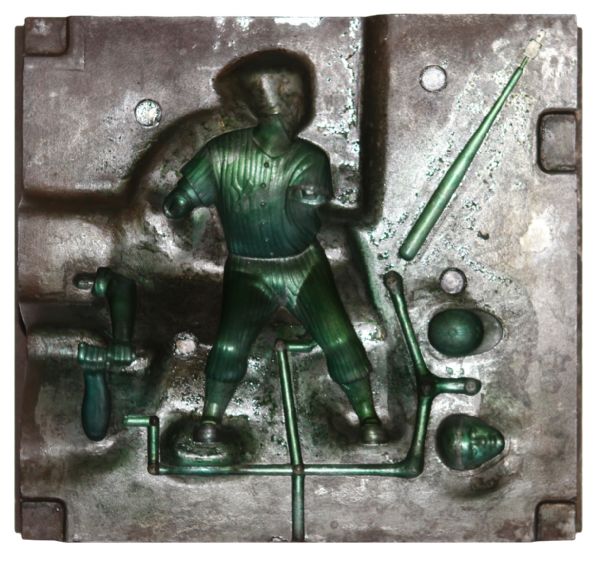 1988 Mickey Mantle 25th Anniversary Hartland Statue Molds New York Yankees (Lot of 2)