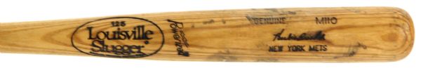 1991 Hubie Brooks New York Mets Louisville Slugger Professional Model Game Used Bat (MEARS LOA)