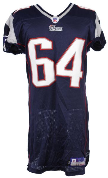 2006 Gene Mruczkowski New England Patriots Team Issued Home Jersey (MEARS LOA) 