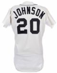 1984 Howard Johnson Detroit Tigers Game Worn Home Jersey (MEARS A4) World Series Championship Season
