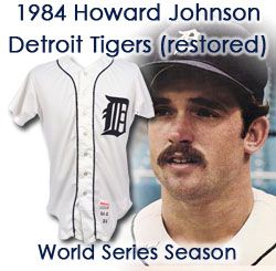 1984 Howard Johnson Detroit Tigers Game Worn Home Jersey (MEARS A4) World Series Championship Season