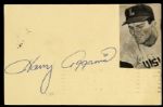 1954 Harry Agganis Boston Red Sox Signed 3" x 5" Index Card (JSA)