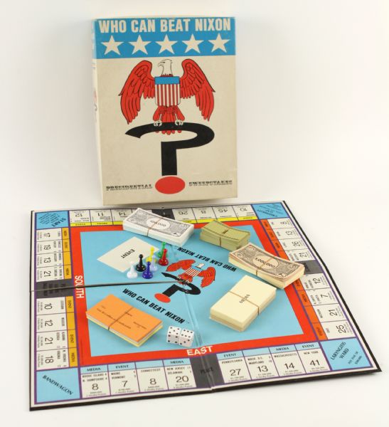 1970 Who Can Beat Nixon Presidential Sweepstakes Board Game
