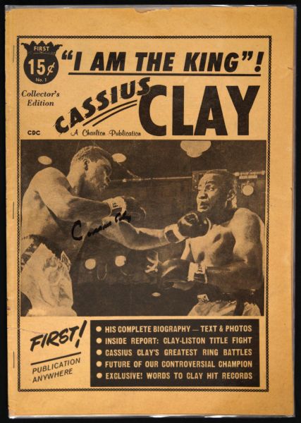 1964 Cassius Clay Signed "I Am The King!" Collectors Edition Charlton Publication (JSA) 