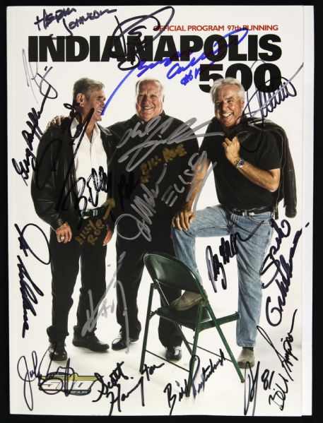 2013 Indianapolis 500 Multi Signed Race Program w/ 19 Signatures (JSA)