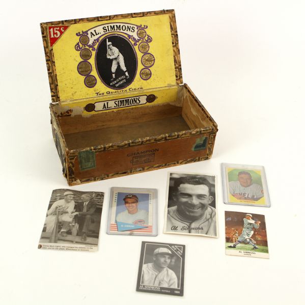 1930s-1991 Al Simmons Cigar Box Trading Card Collection (Lot of 6)