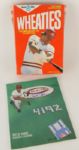 1985 Pete Rose Cincinnati Reds 4,192 Hits Collection - Lot of 4 w/ Ticket Stub, Signed Program & More (JSA)