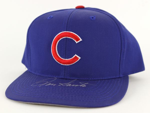 1980s Ron Santo Chicago Cubs Signed Cap (JSA)