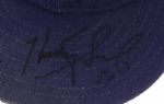 1991-93 Heathcliff Slocumb Chicago Cubs Signed Game Worn Cap (MEARS LOA/Player LOA/JSA)