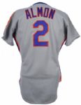 1987 Bill Almon New York Mets Game Worn Road Jersey (MEARS LOA)