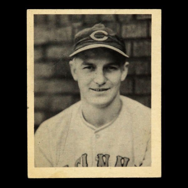 1939 Lloyd Albert Moore Cincinnati Reds Play Ball #162 High Number Baseball Card - Last Card of Set