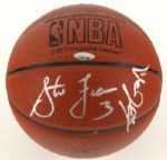 2003 Yao Ming Steve Francis Houston Rockets Signed Spalding I/O Basketball (TriStar Hologram)