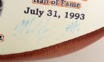 1999 Mike Singletary Ricard Dent Chicago Bears Signed Walter Payton Tribute Football (JSA) 1230/16726